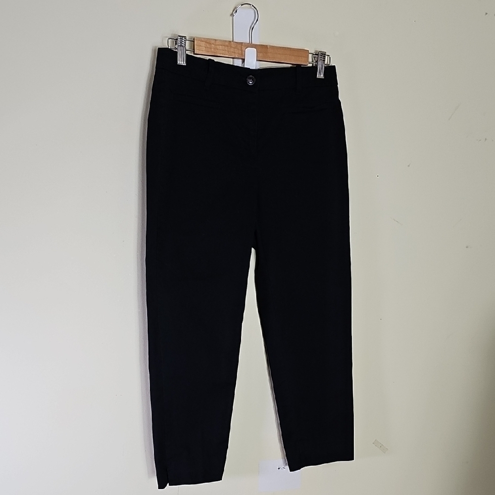 Ann Taylor Petite Ankle Pants Black Relaxed Fit Size 2P